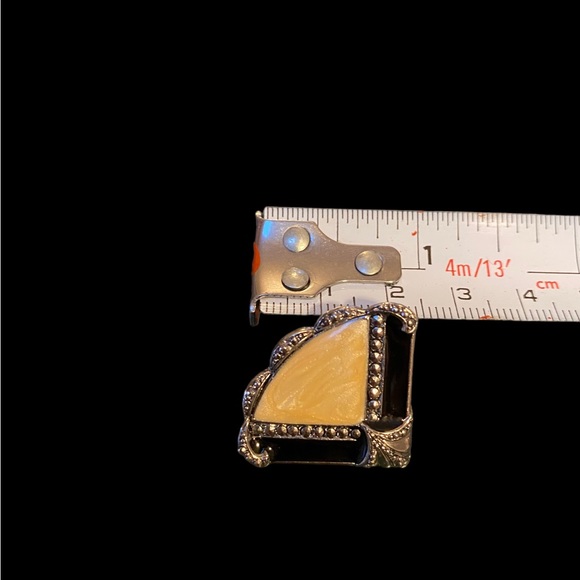 Art-Deco Style Stud Earrings - Picture 2 of 3